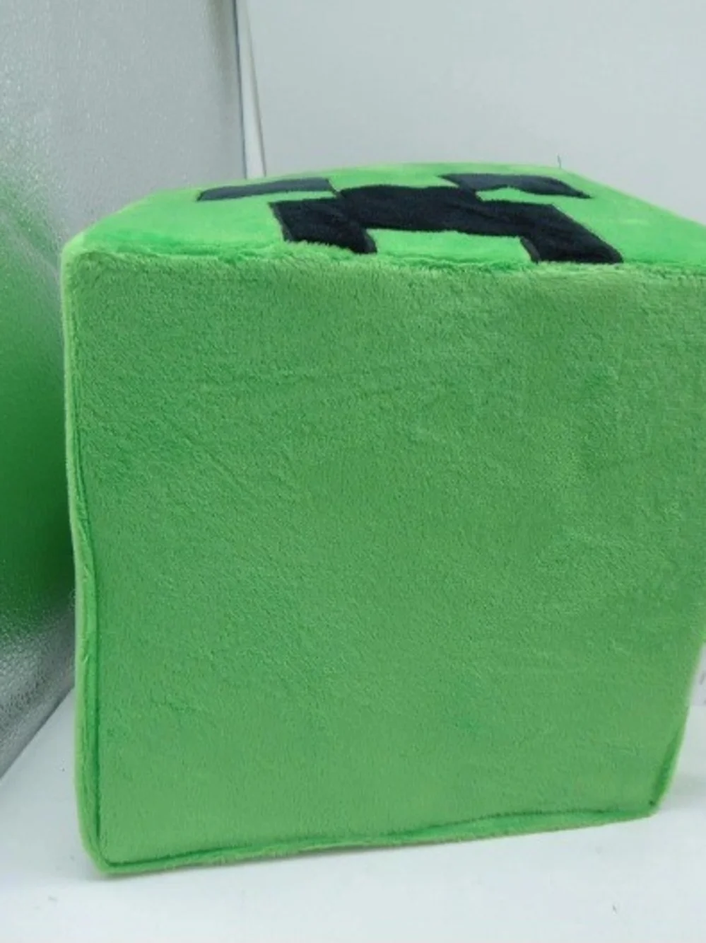 Minecraft Creeper Plush Basket Green Cube Easter Basket Halloween Bucket